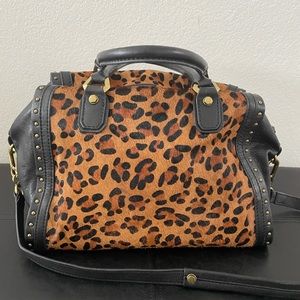 Or Yany Cheetah Print Satchel Bag